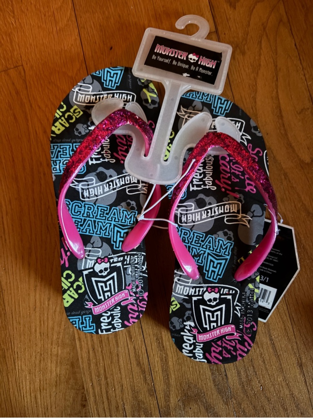 MONSTER HIGH KIDS SANDAL Platform FLIP FLOPS FOR GIRL’S SIZE 13 / 1